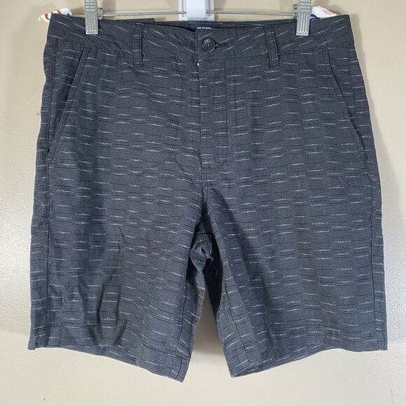 Ben Sherman Shorts Black Stretch Cotton Regular Fit Size 32  8” NWT  Chino - Picture 1 of 8